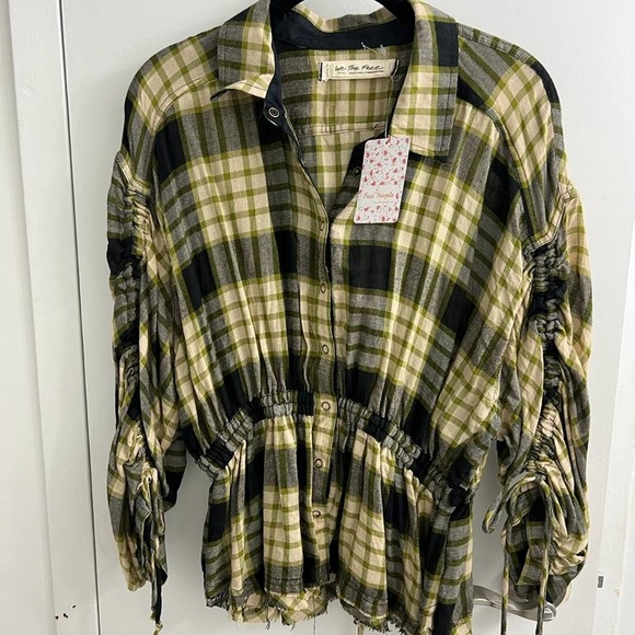 Free People Pacific Dawn Drawstring
Plaid Shirt - Picture 7 of 12